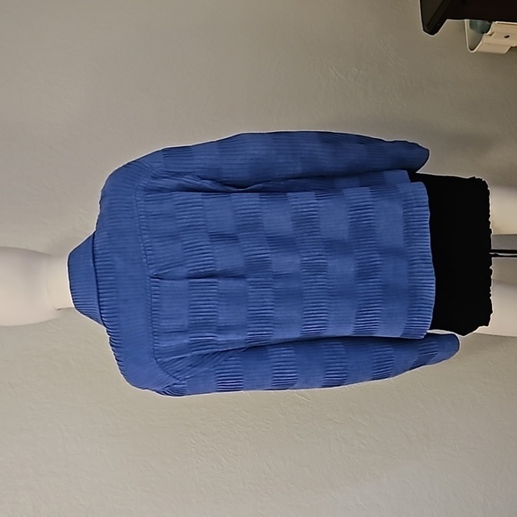 VTG ERIN LONDON Cornflower Button Down Pleated Shacket - Picture 5 of 8